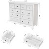 Modern 10-Drawer Dresser for Bedroom - Ample Storage Wide Chest of Drawers, Sturdy & Safe - 4 of 4