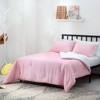 Gulches Pink Polka Dot Summer Quilt - California King, Reversible Microfiber Comforter - 4 of 4