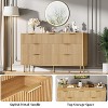 Nasitip 7 Drawer Dresser for Bedroom, Modern Wood Storage Dresser Organizer with Gold Metal Handles & Anti-Tipping Device for Hallway, Entryway - 3 of 4
