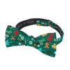 Jacob Alexander Men's Christmas Tree Décors Snowman Gingerbread Gifts Snowflakes Traditional Freestyle Self-Tie Bow Tie - 2 of 3