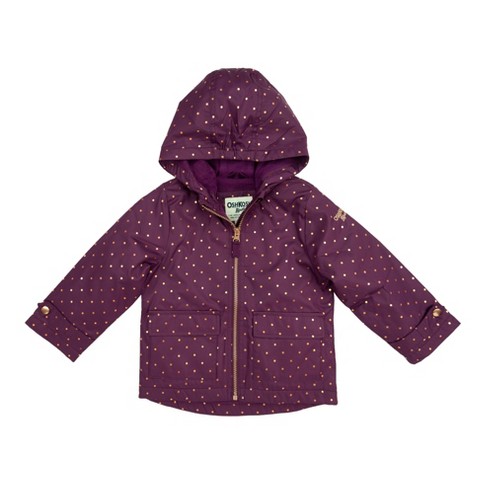 Girls purple rain store coat