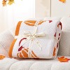 Amelie Home Chenille Knit Soft Cozy Throw, Reversible Festive Pattern, Fall Gift Blanket, Stylish Autumn Decor for Couch Bed - 3 of 4