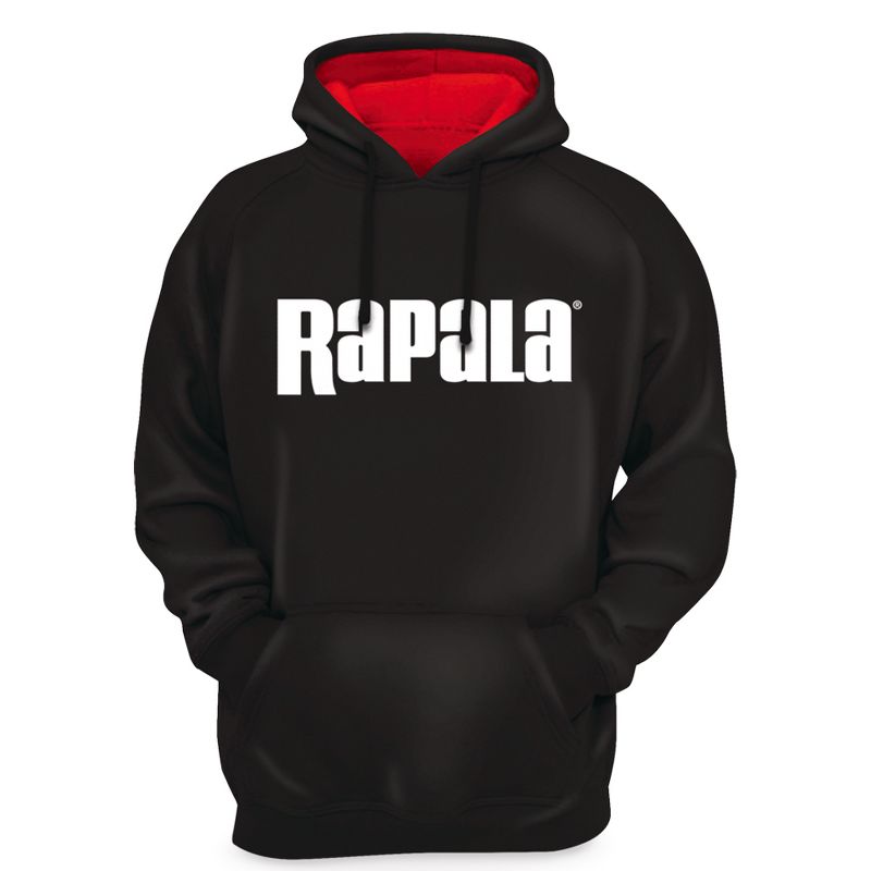 Rapala Pullover Hoodie - Black/Red, 1 of 2