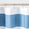 Rugby Stripe Shower Curtain Blue - Pillowfort™ - image 3 of 4