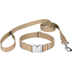 Country Brook Petz Premium Nylon Dog Collar and Leash Set for Small Medium Large Dogs - Vibrant 30+ Color Selection - 1 of 4