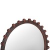 Lando Mirror - 36.025" x 36.02" - MRR9026 - Walnut - Safavieh - 4 of 4