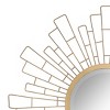 23.5" x 23.5" Metal Geometric Sunburst Decorative Wall Mirror - Stonebriar Collection - 4 of 4