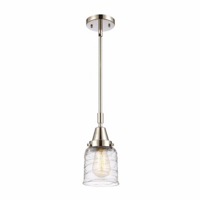 Bell - 1 Light Stem Hung Mini Pendant In Industrial Style-11.13 Inches Tall and 5 Inches Wide