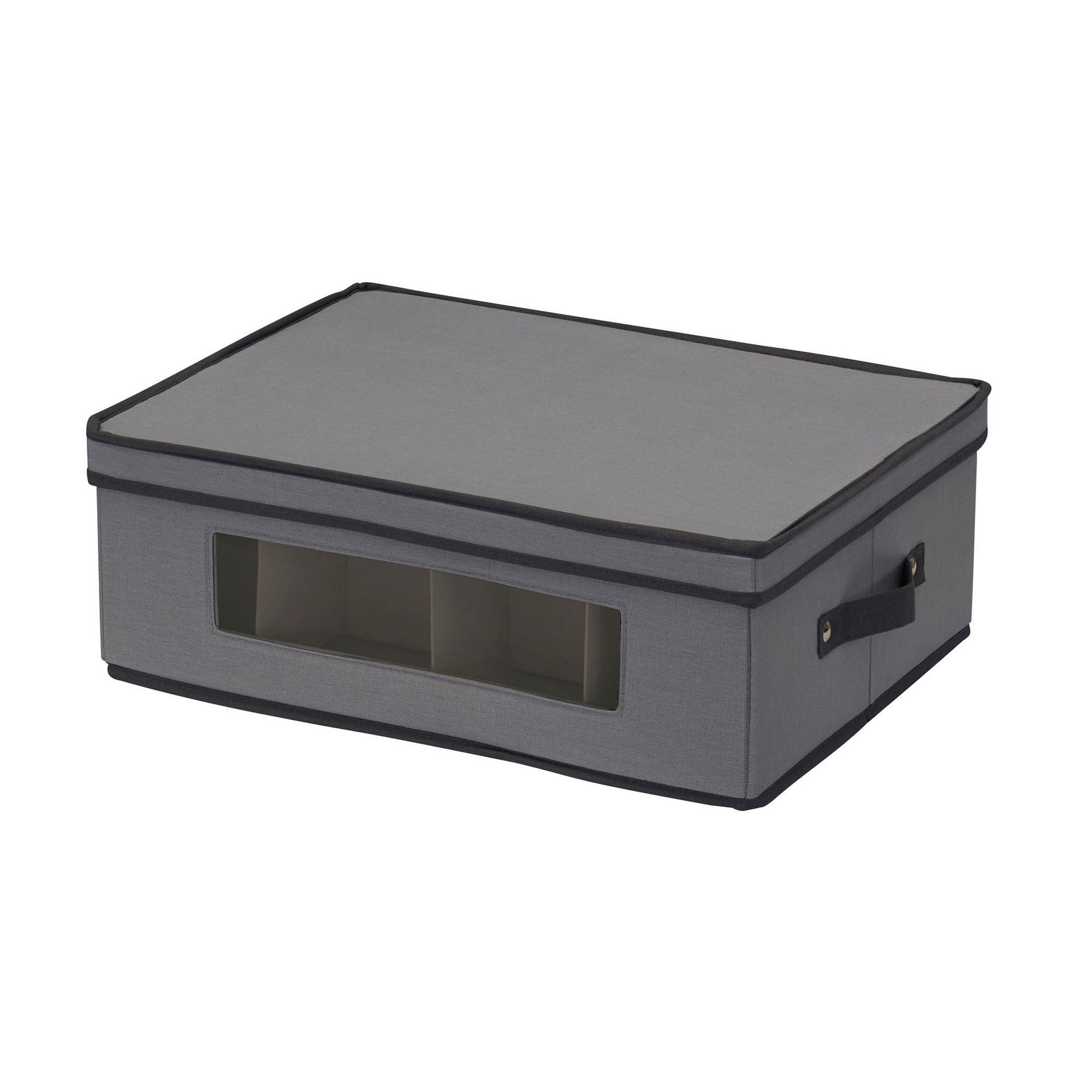 Mug and Tumbler Vision China Storage Box Chest, Gray