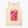 S.W.Smiley Fruit Market Pomegranate - Women's Garment Dyed Graphic Tank Top - 2 of 4