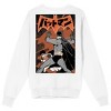 Batmanga Front And Back Cover Art Crew Neck Long Sleeve White Adult Sweatshirt - image 3 of 4