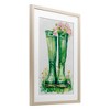 Stupell Industries Spring Blooms Green Rainboots Framed Print Under Glass - 2 of 4