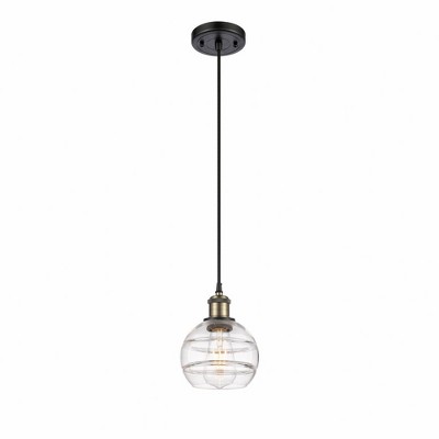 Rochester - 1 Light Cord Hung Mini Pendant In Industrial Style-7.88 Inches Tall and 5.88 Inches Wide