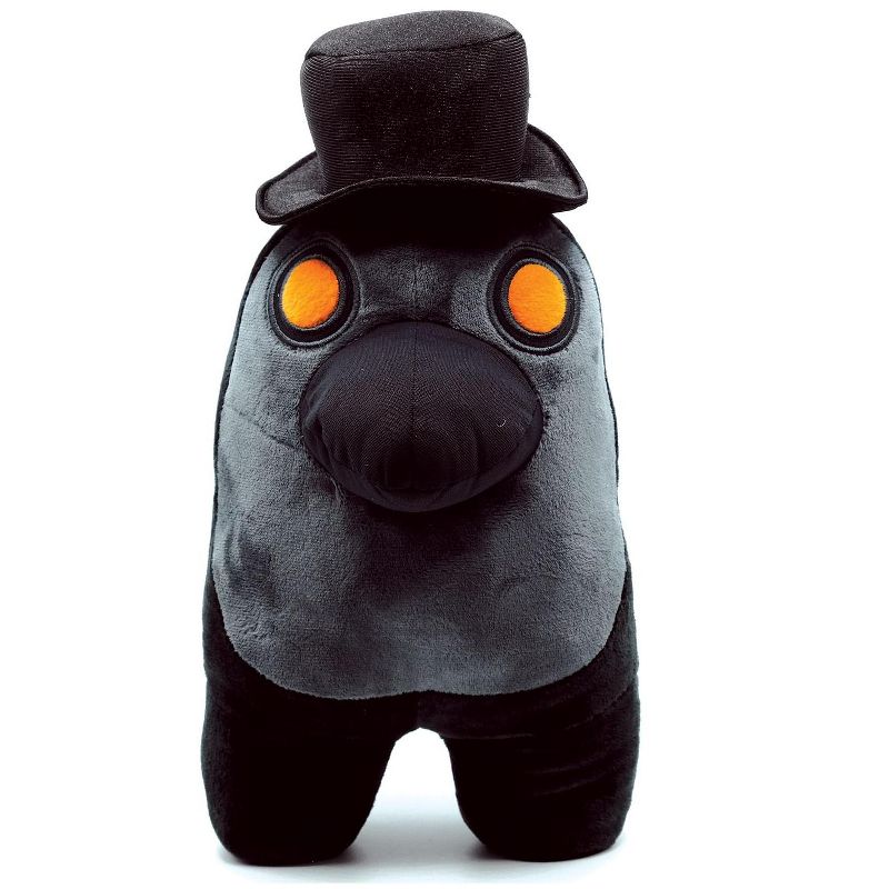 Among Us 12 Inch Plush | Black Crewmate with Top Hat and Mask, 1 of 4