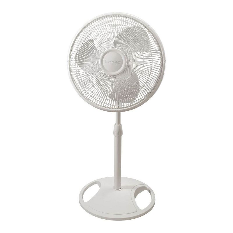 Lasko 2520 16 Inch 3-Speed Quiet Adjustable Tilting Wide-Area Oscillating Standing Pedestal Fan for Bedroom, Kitchen, Home, and Office, White, 2 of 7