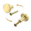 Unique Bargains Brass Rustproof Corrosion Resistant Stylish Brushed Gold Cabinet Knobs - 4 of 4