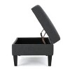 Contemporary Tufted Storage Ottoman Bench with Soft-Close Hinges for Living Room Organization -3irtyhousy - 3 of 4