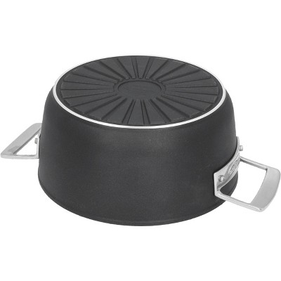 AluPro 4.5-qt Black Aluminum Nonstick Round Dutch Oven