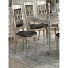 21"Luxury Silver Accent Tufted Upholstered Chairs - 2 of 4