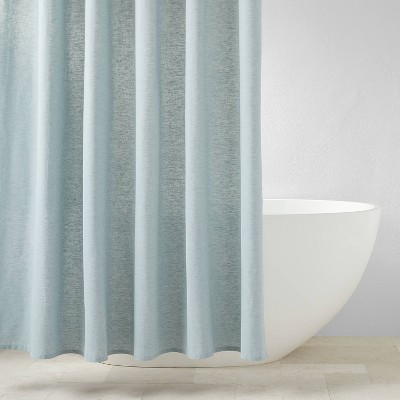 Chambray Shower Curtain Turquoise - Casaluna™