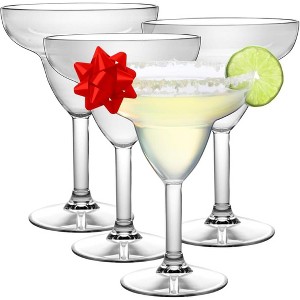D'Eco Unbreakable Margarita Glasses (Set of 4, 12oz, 100% Tritan Glassware) Drinkware- Great for Hosting & Great Mother's Day Gift - 1 of 4