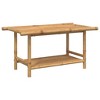 vidaXL Coffee Table 35.4"x19.7"x17.7" Bamboo - 2 of 4