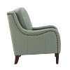 Regina 27.56 Wide Genuine Leather Armchair with Removable Cushions and English Arms| ART OF LIVING DESIGNS - 3 of 4