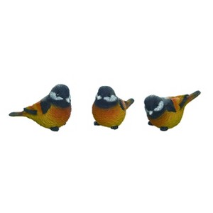 Transpac Large Resin Bright Yellow Bird Set of 3 Spring Home Decorations - 1 of 1