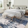 Area Rugs: Washable Non-Slip Abstract Painting Modern Carpet, Soft Low Pile Foldable Stain Resistant Rugs for Bedroom, Home - 2 of 4