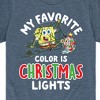 Boys' - SpongeBob SquarePants - My Favorite Color Is Christmas Lights Short Sleeve Graphic T-Shirt - 2 of 4