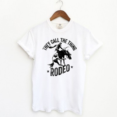 Simply Sage Market Women's Call The Thing Rodeo Stars Short Sleeve Garment Dyed Tee
