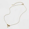 14K Gold Dipped Cubic Zirconia Rondelle Q Initial Necklace - A New Day™ Gold - 2 of 4