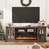 Buenhomino Fireplace TV Stand for TVs up to 80 inches, Entertainment Center TV Console with Fireplace and Storage for Living Room - 2 of 4