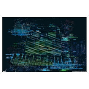 Trends International Minecraft: Glitch - Creeper Framed Wall Poster Prints - 1 of 4