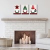 Big Dot of Happiness Red and Green Holiday Gnomes - Christmas Wall Art Room Decor - 7.5 x 10 inches - Set of 3 Prints - 2 of 4