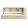 YOOCOZZ Twin Size Daybed with Trundle, 5 Storage Cabinets and Charging Station - 2 of 4