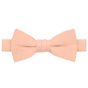 Jacob Alexander Young Boys' Solid Color Pre-Tied Adjustable Banded Bow Tie - 1 of 4