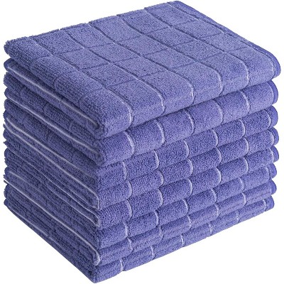 8-Pack Microfiber Dish Towels, Soft Super Absorbent and Lint Free Kitchen Towels, 26 x 18 Inch Lattice Design