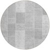 Silver Gray And Graphite Patchwork Washable Indoor Outdoor Area Rug - 4 of 4
