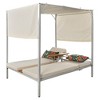 Outdoor Patio Sunbed Daybed, Upholstered Patio Bed With Cushions, Adjustable Seats, Middle Cup Holder Balcony, Poolside, Garden - 4 of 4