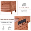 Dracelo Outdoor 39" Potting Bench Table, Brown - 3 of 4