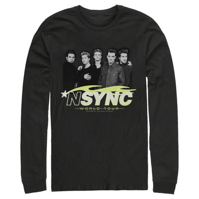 Men's NSYNC World Tour Poster Long Sleeve Shirt