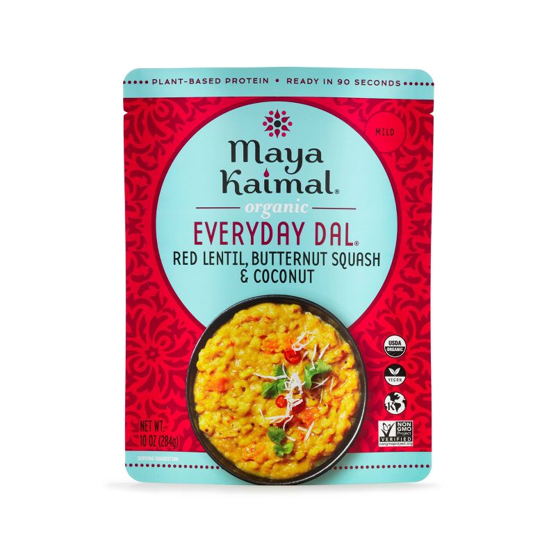 Maya Kaimal Organic Vegan Everyday Dal Red Lentils with Butternut Squash and Coconut - 10oz, 1 of 6