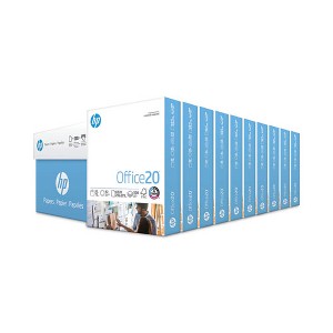 HP Papers Office20 Paper, 92 Bright, 20 lb Bond Weight, 8.5 x 11, White, 500 Sheets/Ream, 10 Reams/Carton - 1 of 4