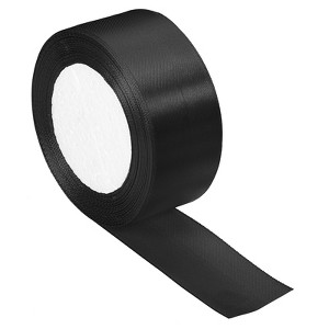 Unique Bargains Single Side Solid DIY Wrapping Decoration Roll Satin Ribbons - 1 of 4