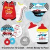 Big Dot of Happiness Let's Go Racing - Racecar - 4 Race Car Baby Shower Games - 10 Cards Each - - Gamerific Bundle - 2 of 4