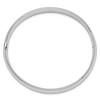 Black Bow Jewelry 8mm 14k White Gold High Polished Domed Hinged Bangle Bracelet - 2 of 4