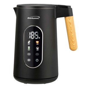 Brentwood 1,100-Watt 1.7-L Cordless Cool-Touch Digital Electric Kettle with Stainless Steel Interior, KT-2014DBK in Black - 1 of 4