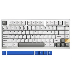 MaseiKar AL75 Wireless Mechanical Gaming Keyboard,Full Aluminum CNC,75% Layout,BT/2.4G/Wired,Hot Swap,Creamy Switches,TKL Gasket,RGB Backlight(Silver) - 1 of 4