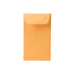 JAM Paper #3 Coin Business Envelopes 2.5" x 4.25" Brown Kraft Manila 1623989I - 1 of 4